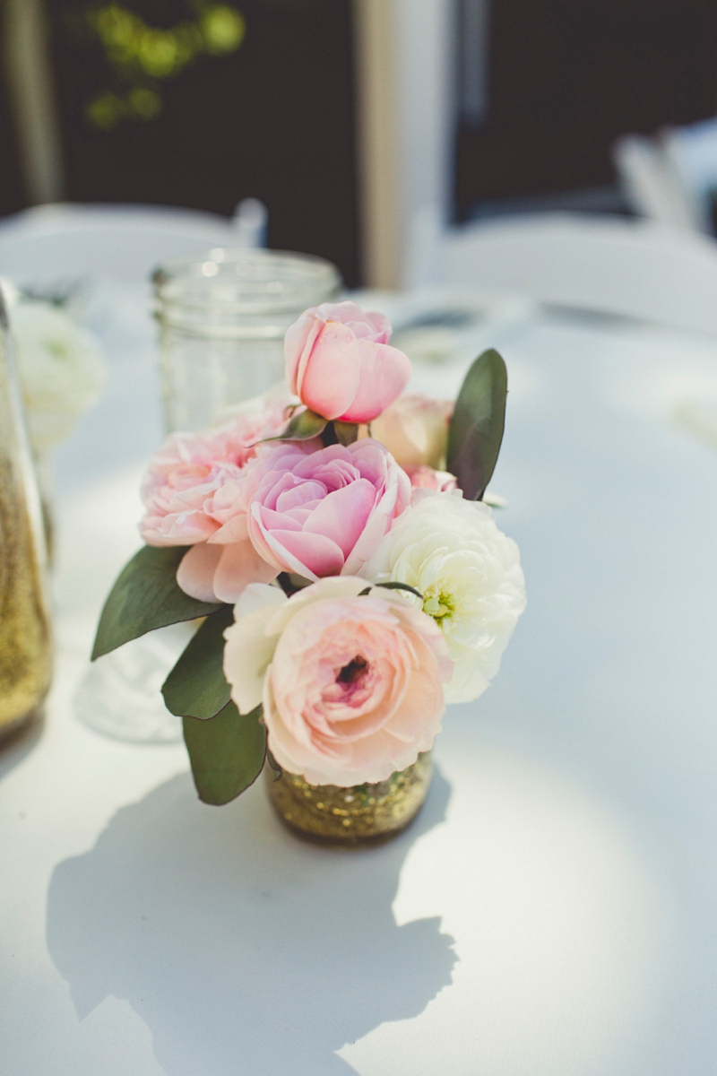 Eclectic Blush & Mint California Wedding via TheELD.com