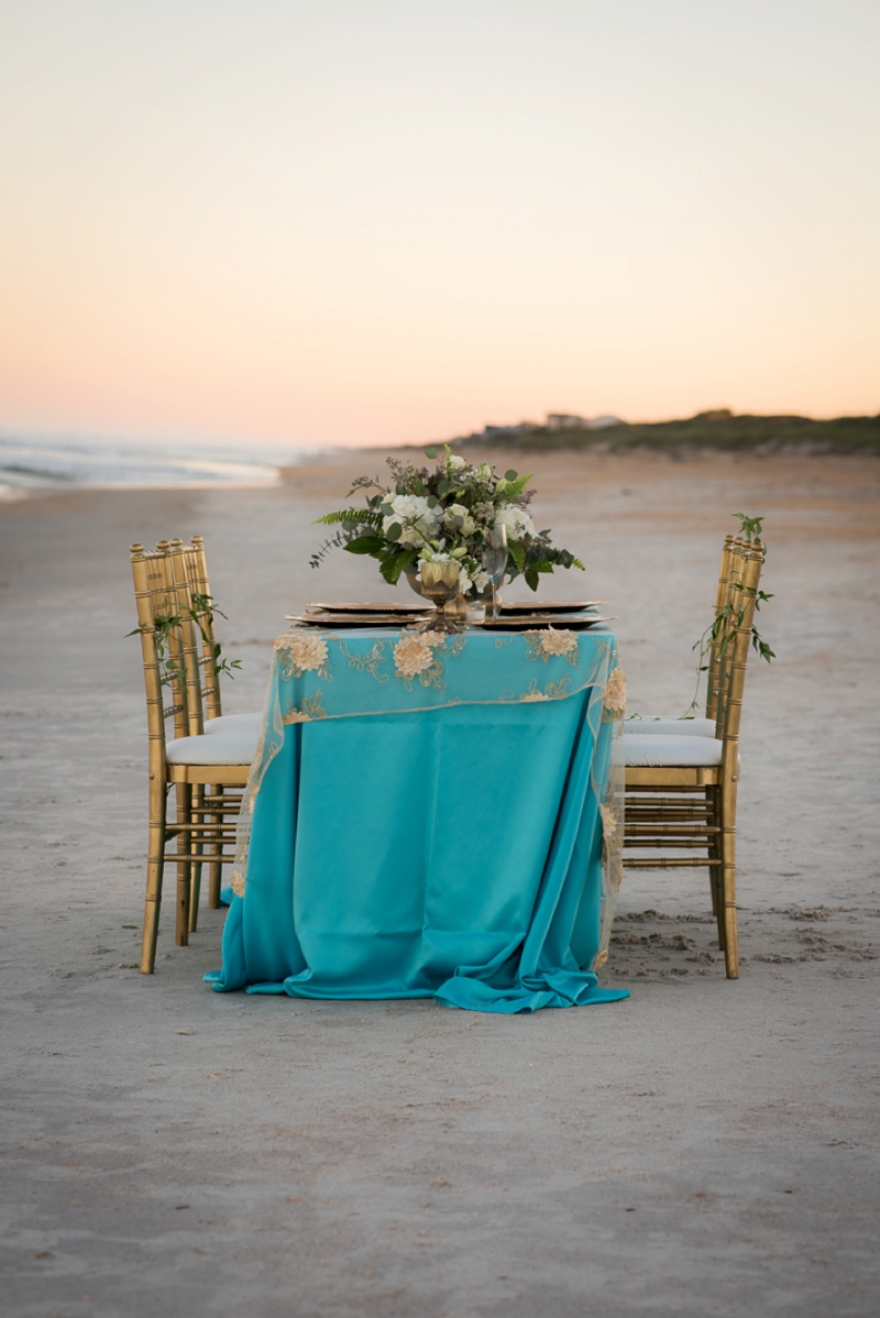 Turquoise Grecian Inspired Wedding Ideas via TheELD.com