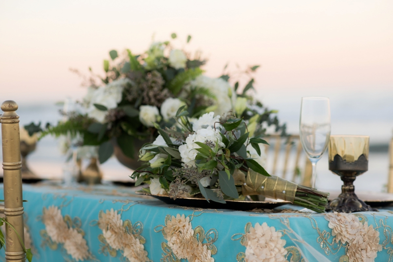 Turquoise Grecian Inspired Wedding Ideas via TheELD.com