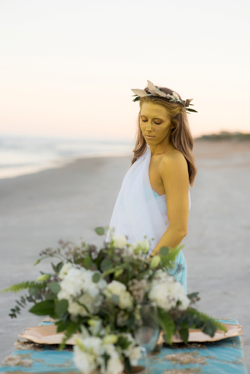 Turquoise Grecian Inspired Wedding Ideas via TheELD.com