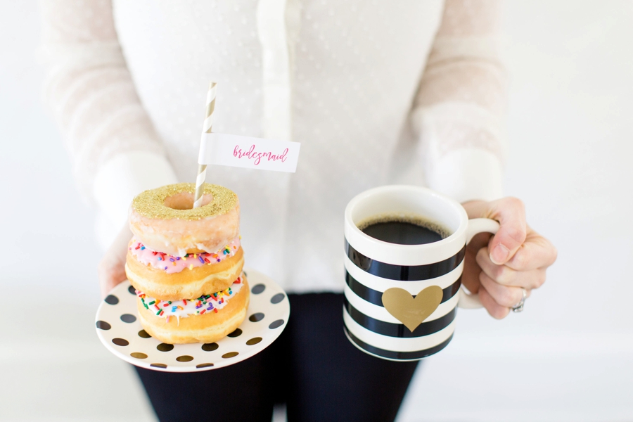 A Kate Spade Inspired Donut Bridesmaid Brunch via TheELD.com