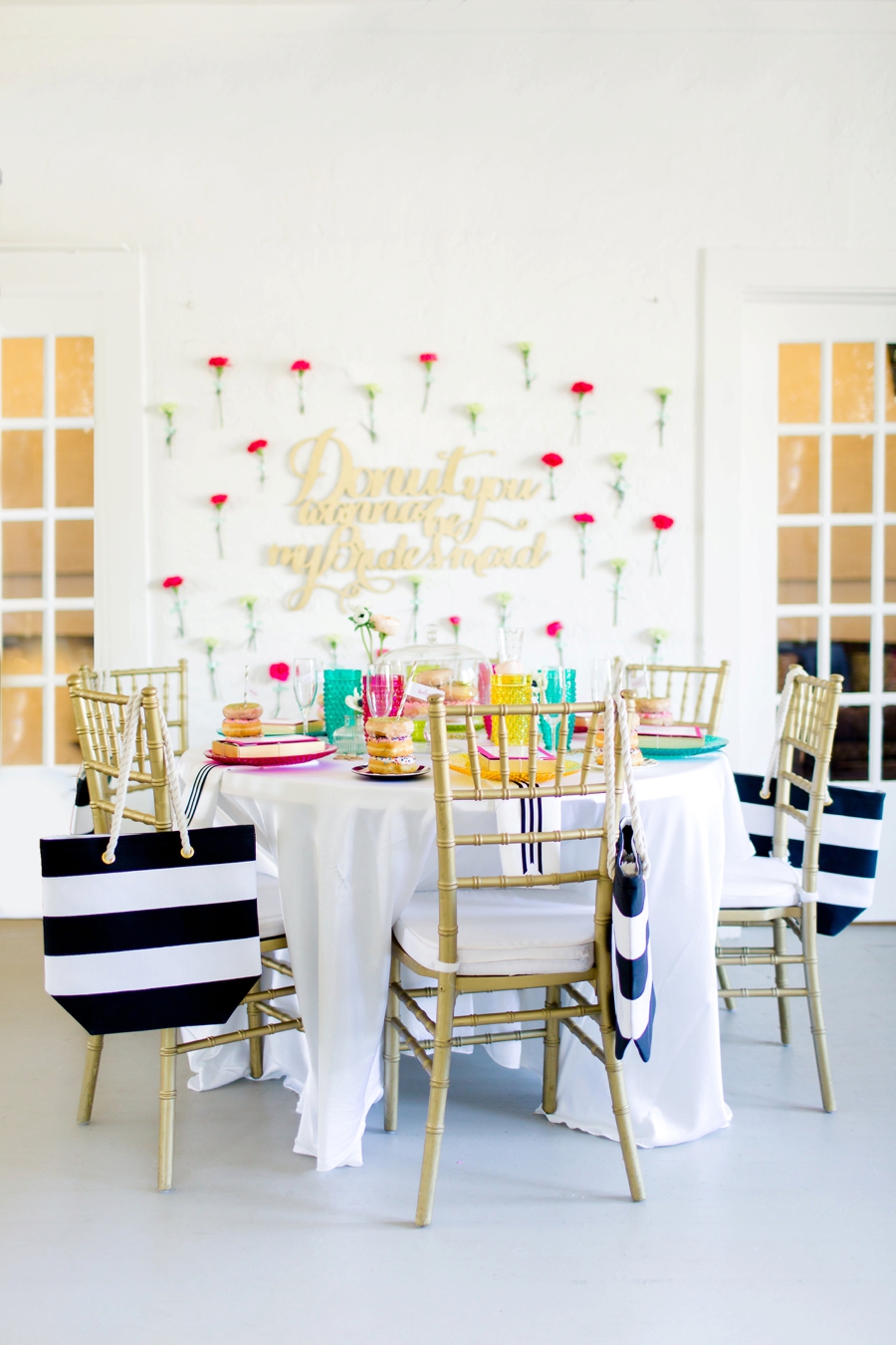 A Kate Spade Inspired Donut Bridesmaid Brunch via TheELD.com