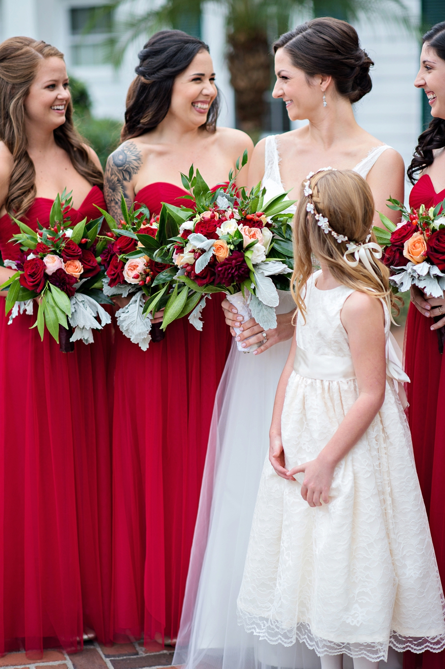 A Rustic & Romantic Red Wedding via TheELD.com