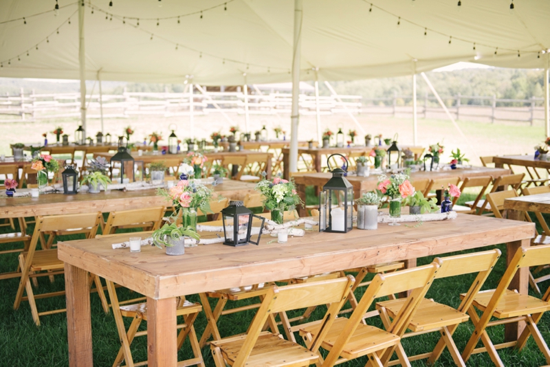 Vintage Rustic Michigan Wedding at Snow Moon Ranch via TheELD.com