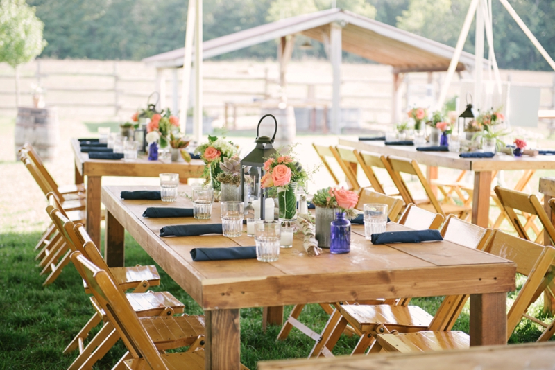 Vintage Rustic Michigan Wedding at Snow Moon Ranch via TheELD.com