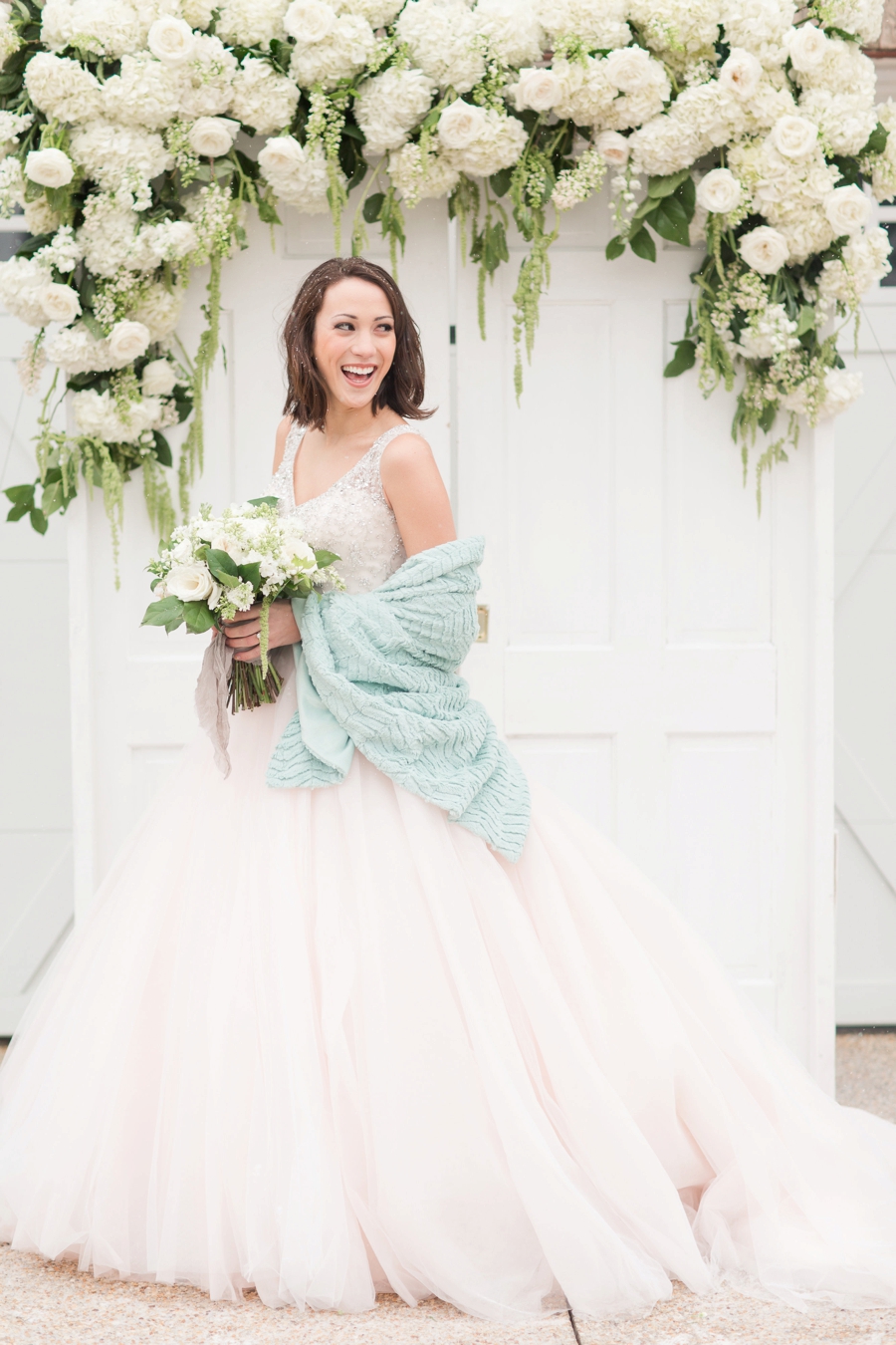 Romantic Teal, Blue, and White Wedding Ideas via TheELD.com