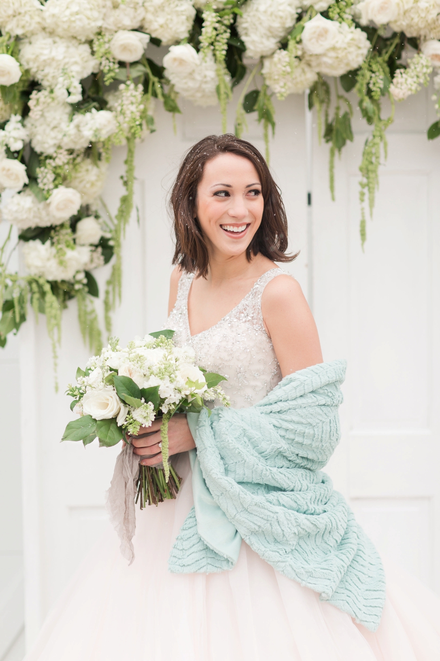 Romantic Teal, Blue, and White Wedding Ideas via TheELD.com