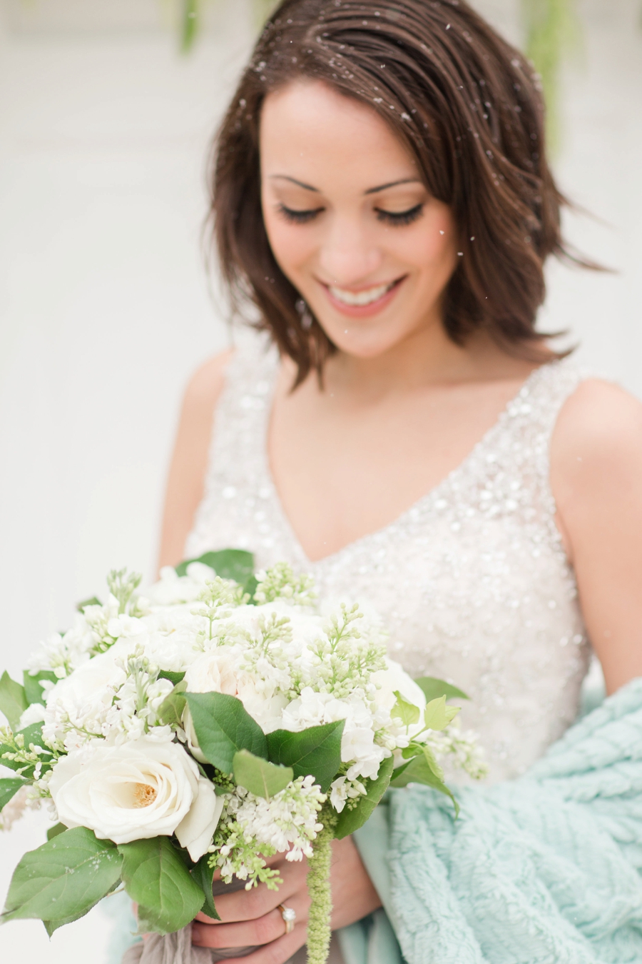 Romantic Teal, Blue, and White Wedding Ideas via TheELD.com