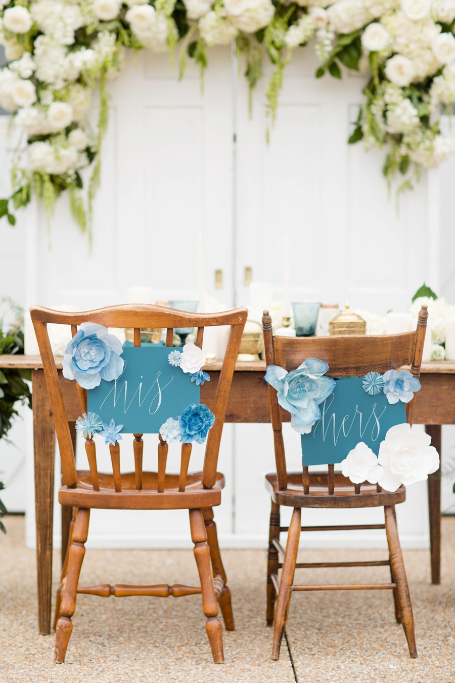 Romantic Teal, Blue, and White Wedding Ideas via TheELD.com