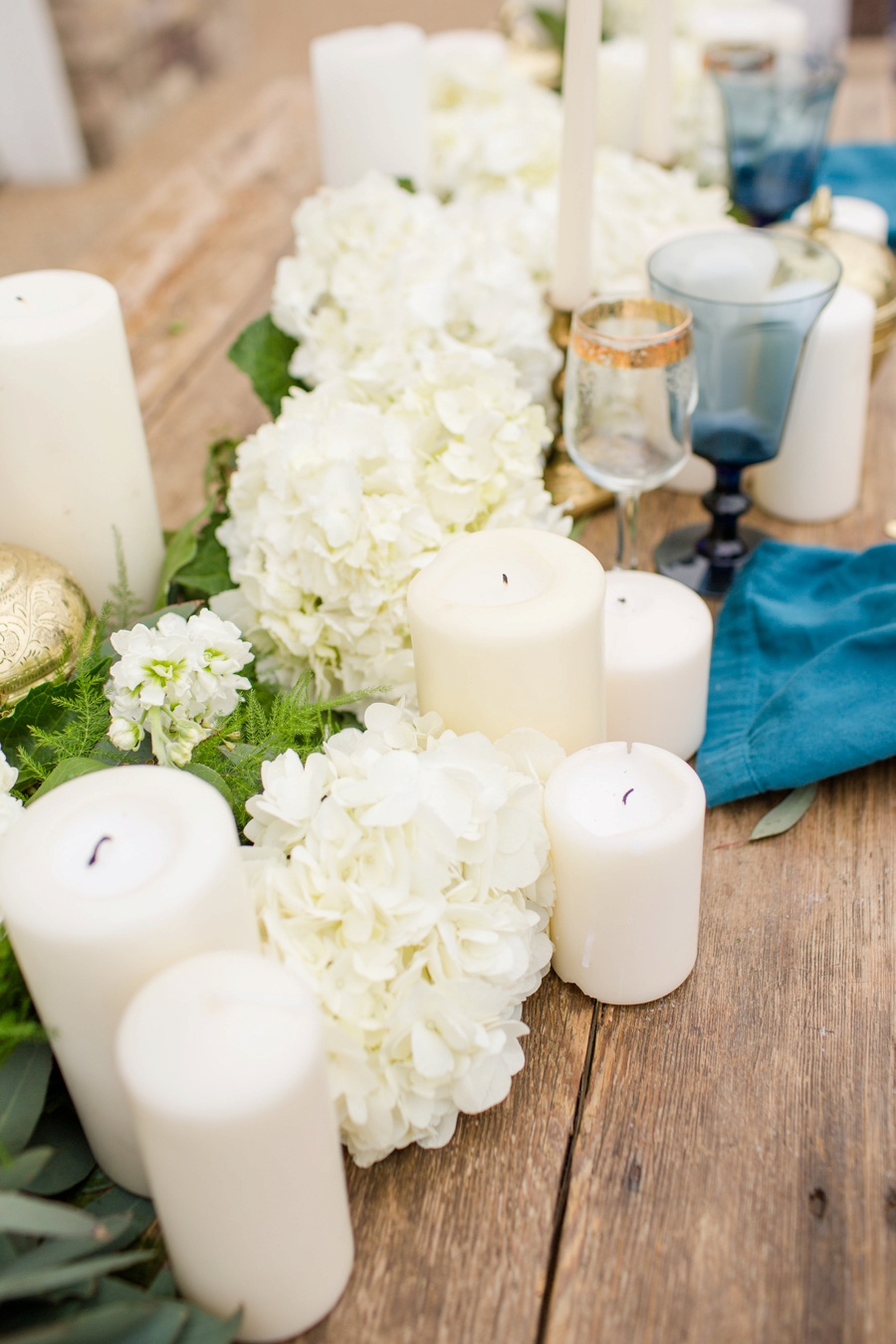 Romantic Teal, Blue, and White Wedding Ideas via TheELD.com