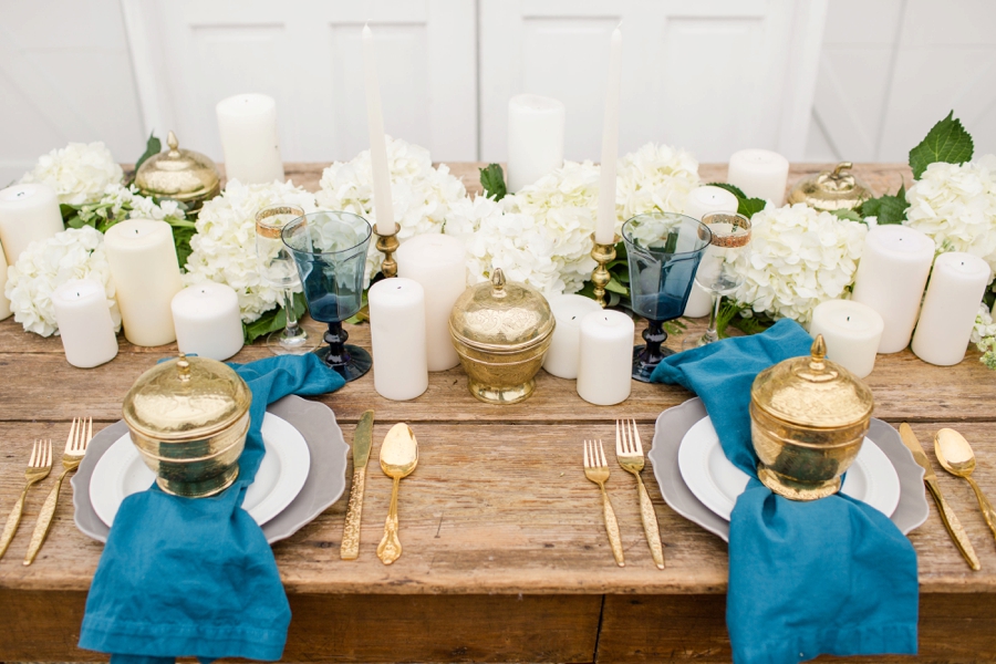 Romantic Teal, Blue, and White Wedding Ideas via TheELD.com