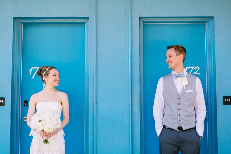 Intimate Turquoise Destination Wedding via TheELD.com