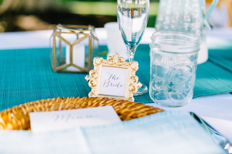 Intimate Turquoise Destination Wedding via TheELD.com