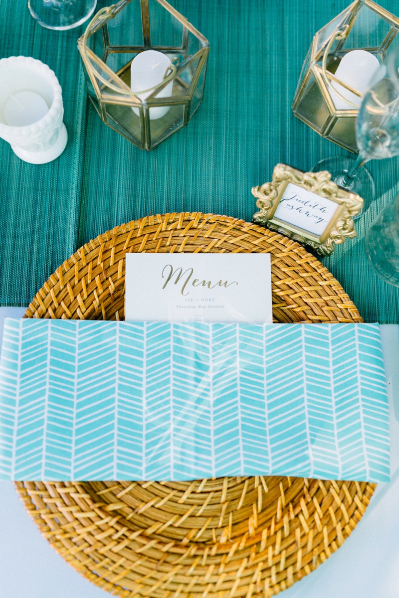 Intimate Turquoise Destination Wedding via TheELD.com