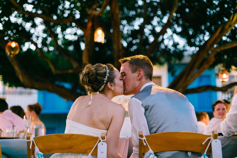 Intimate Turquoise Destination Wedding via TheELD.com