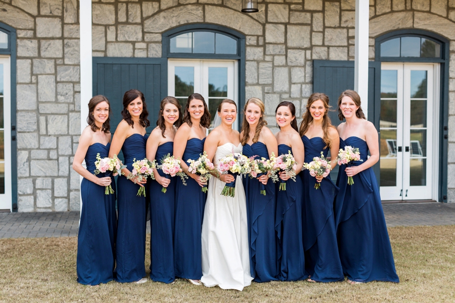 Chic, Elegant Navy and White Georgia Wedding via TheELD.com