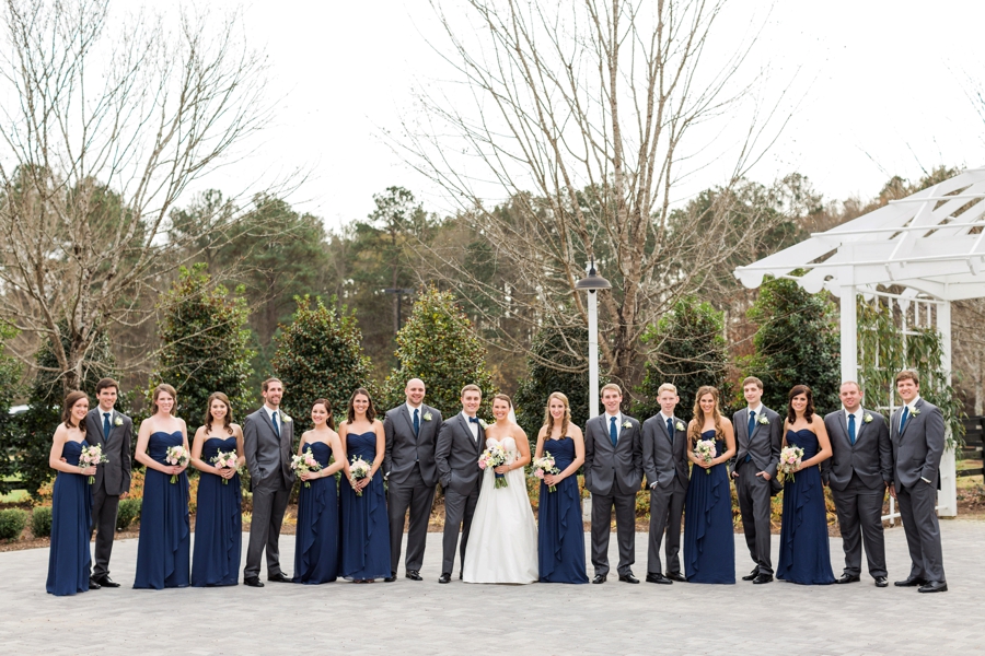 Chic, Elegant Navy and White Georgia Wedding via TheELD.com