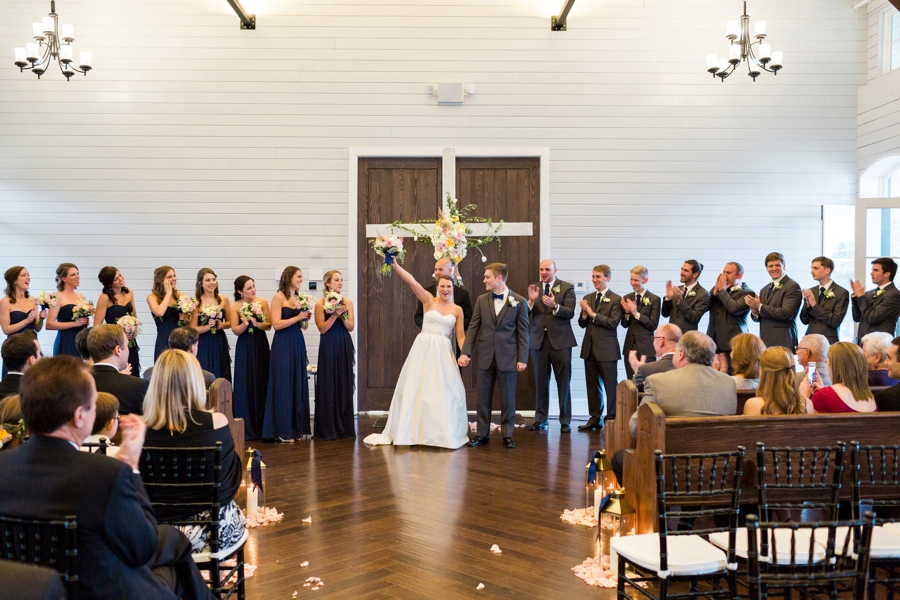 Chic, Elegant Navy and White Georgia Wedding via TheELD.com
