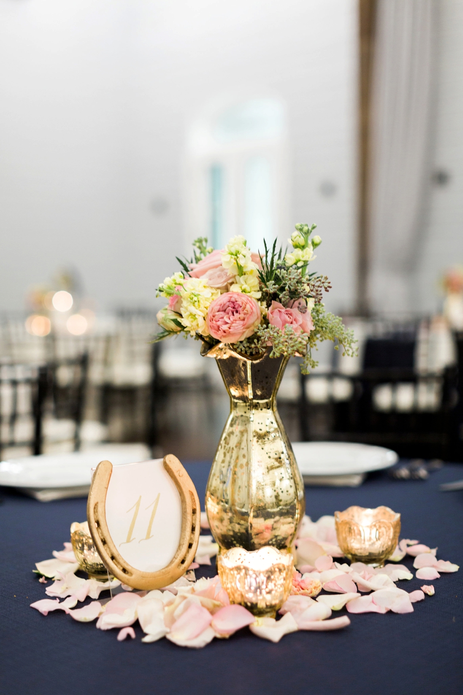 Chic, Elegant Navy and White Georgia Wedding via TheELD.com