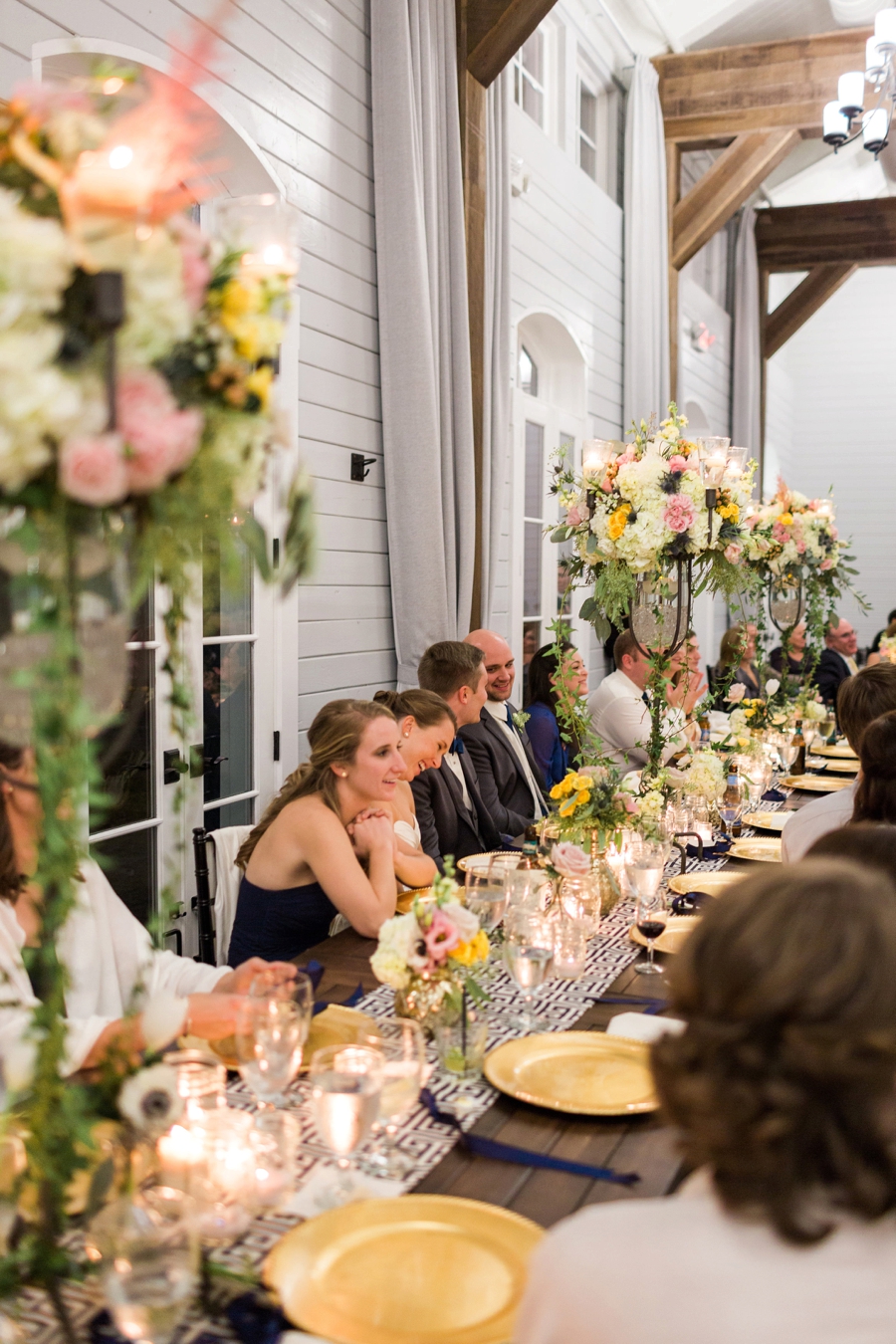 Chic, Elegant Navy and White Georgia Wedding via TheELD.com