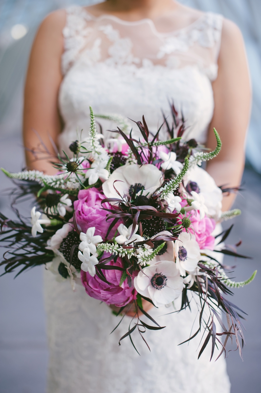 Classic Pink & Plum Seattle Wedding via TheELD.com