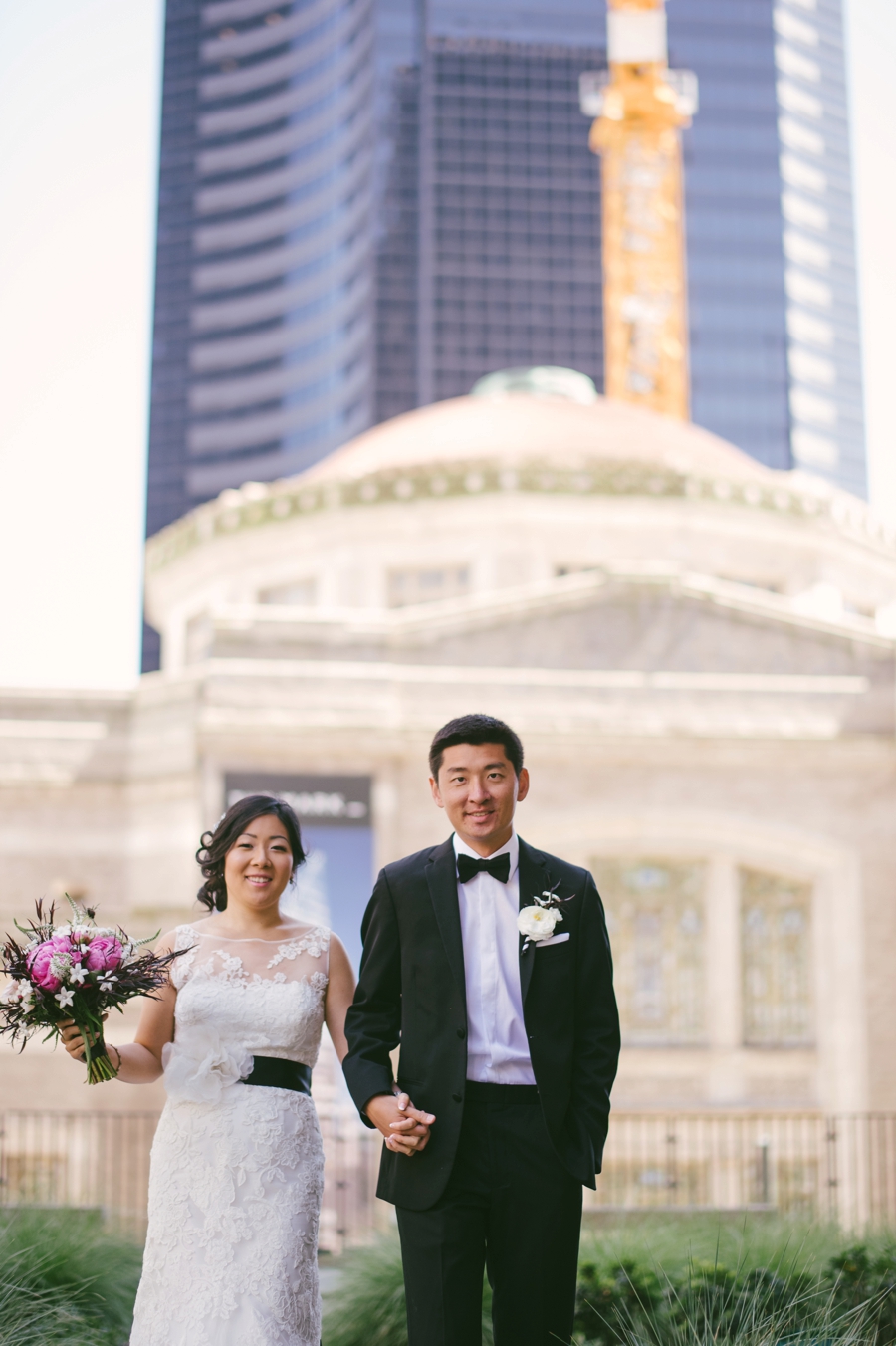 Classic Pink & Plum Seattle Wedding via TheELD.com