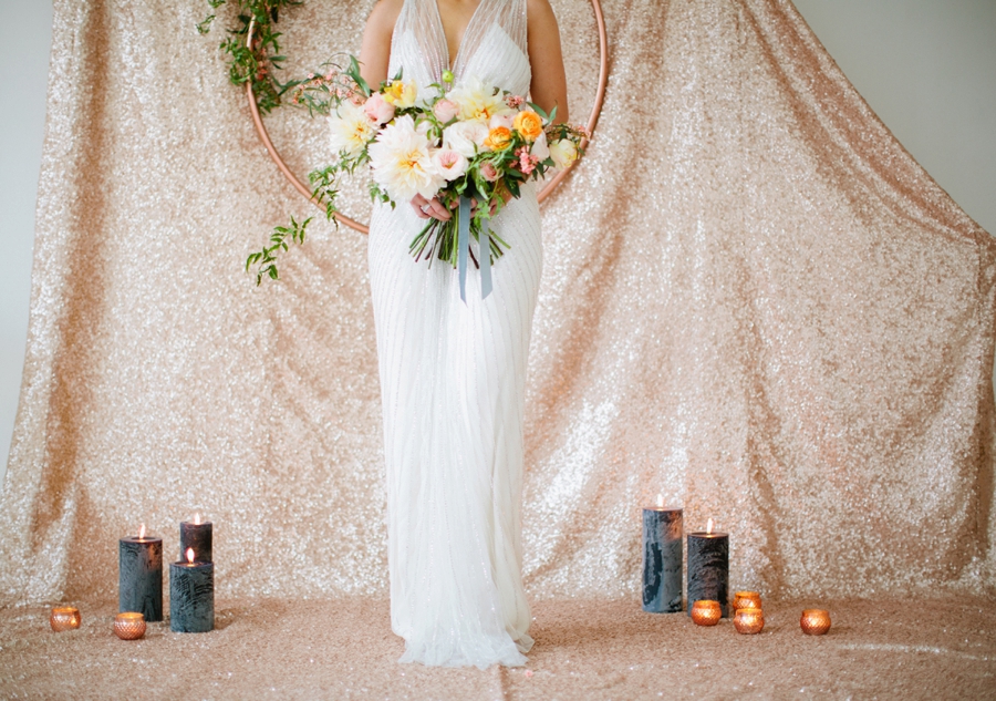 Eclectic Mint and Rose Gold Wedding Ideas With Minted via TheELD.com