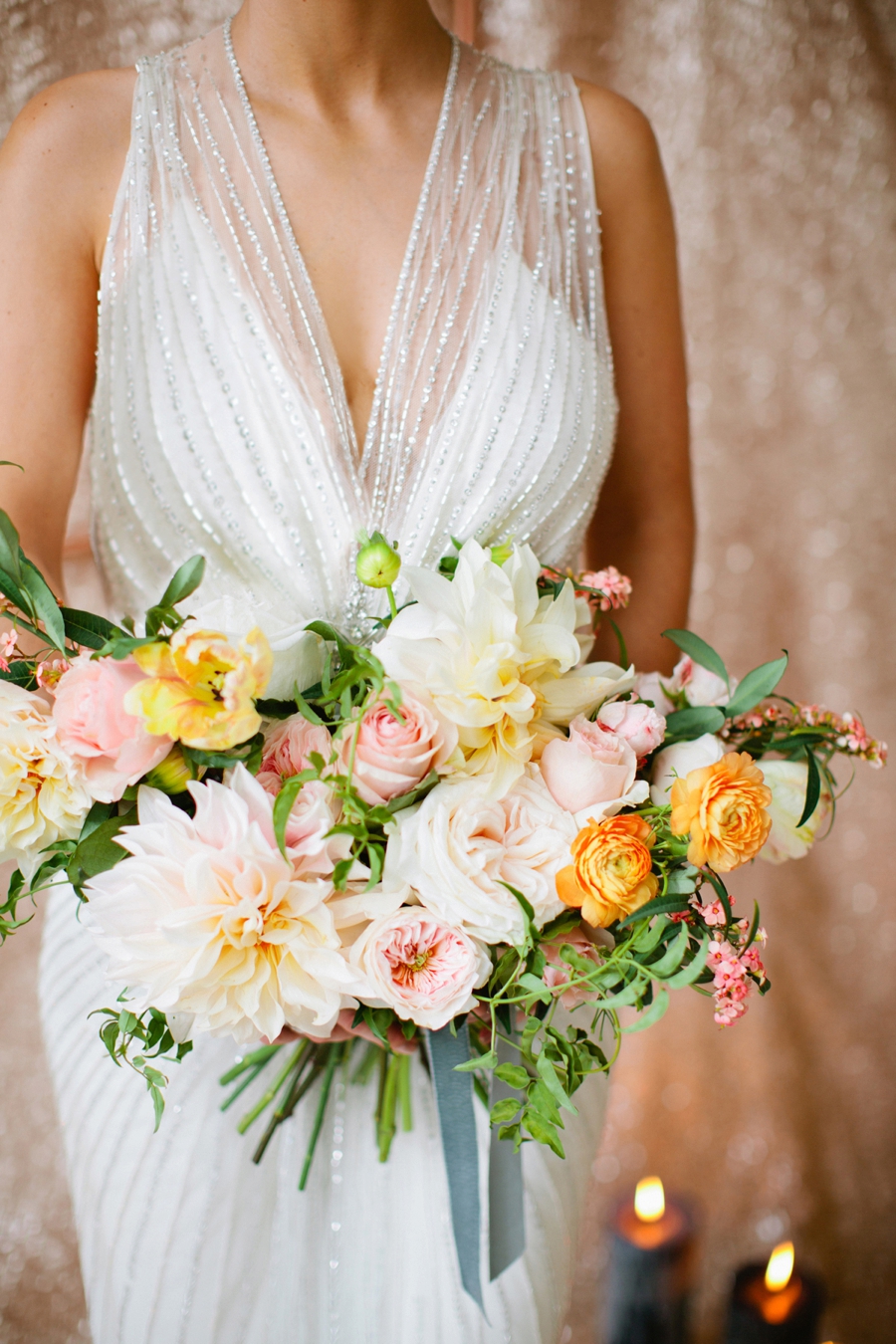 Eclectic Mint and Rose Gold Wedding Ideas With Minted via TheELD.com