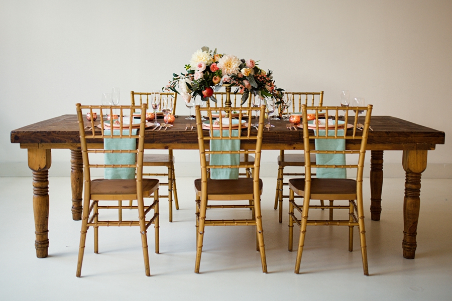 Eclectic Mint and Rose Gold Wedding Ideas With Minted via TheELD.com