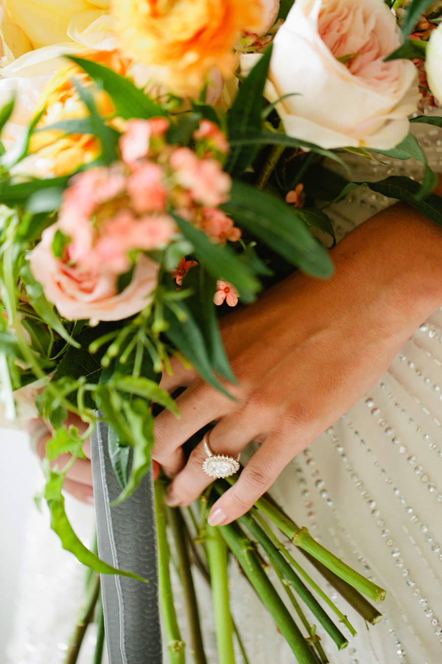 Eclectic Mint and Rose Gold Wedding Ideas With Minted via TheELD.com