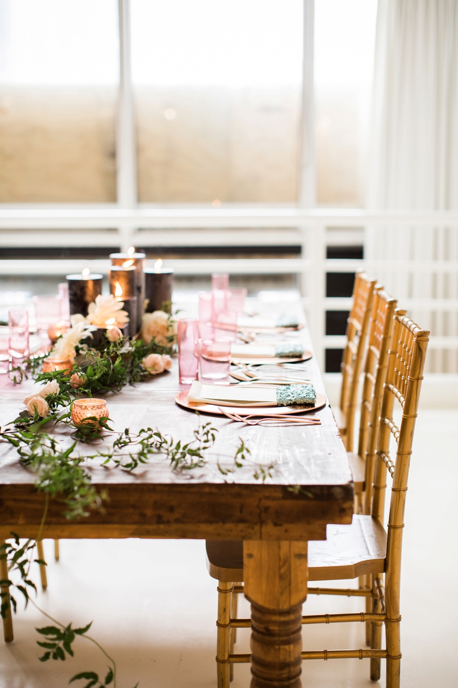 Eclectic Mint and Rose Gold Wedding Ideas With Minted via TheELD.com