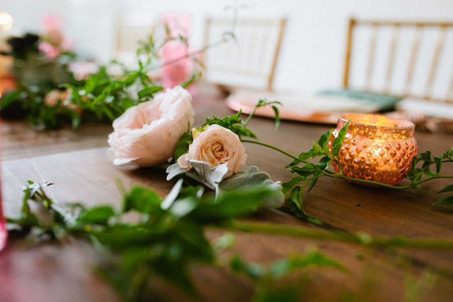 Eclectic Mint and Rose Gold Wedding Ideas With Minted via TheELD.com