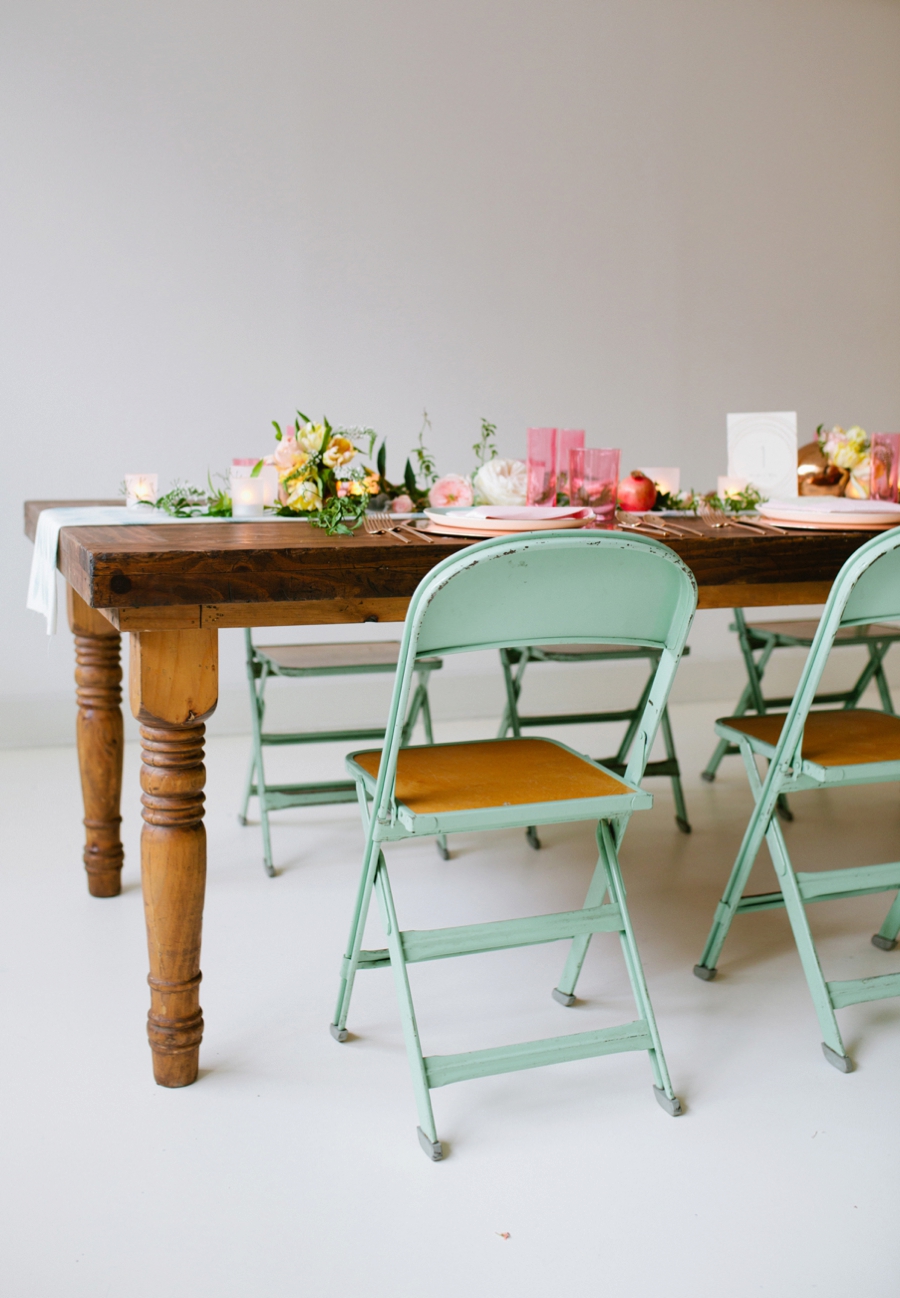 Eclectic Mint and Rose Gold Wedding Ideas With Minted via TheELD.com