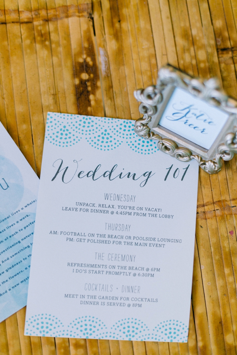 Intimate Turquoise Destination Wedding via TheELD.com