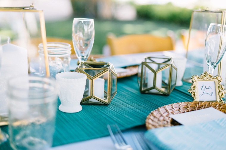 Intimate Turquoise Destination Wedding via TheELD.com