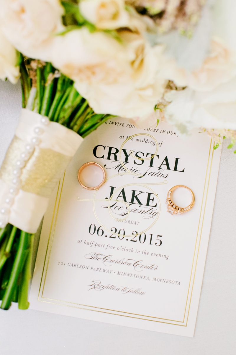 Elegant Ivory & Blush Minnesota Wedding via TheELD.com