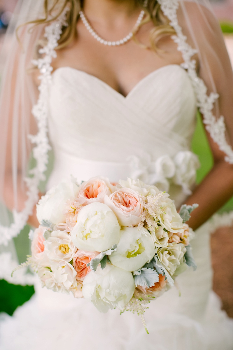 Elegant Ivory & Blush Minnesota Wedding via TheELD.com