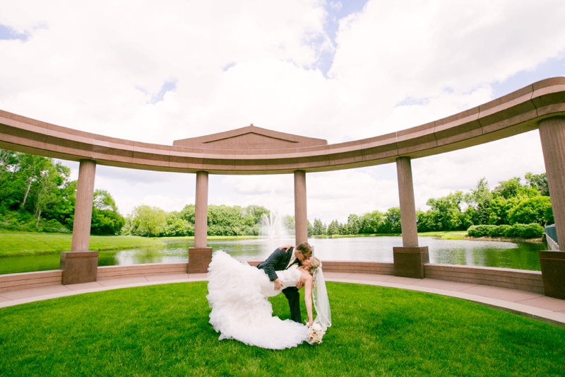 Elegant Ivory & Blush Minnesota Wedding via TheELD.com