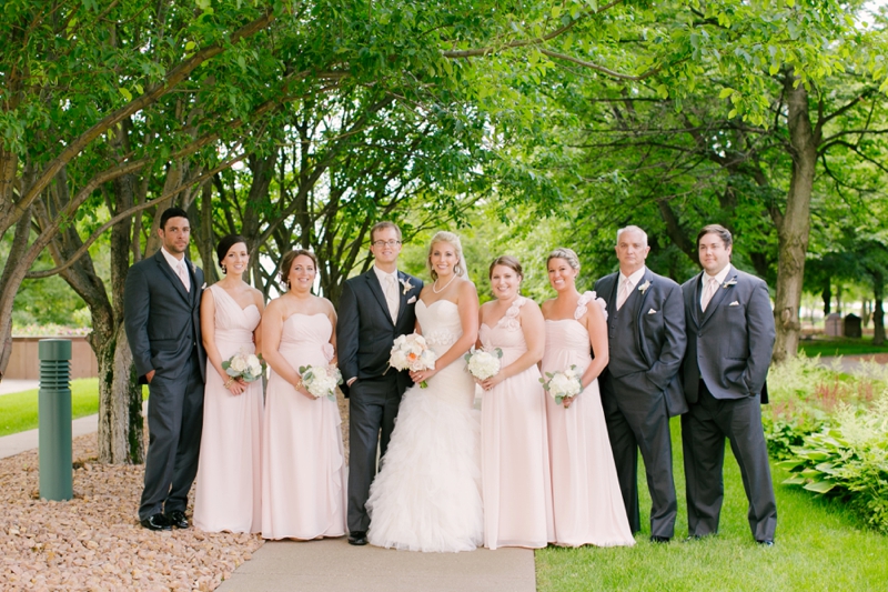 Elegant Ivory & Blush Minnesota Wedding via TheELD.com