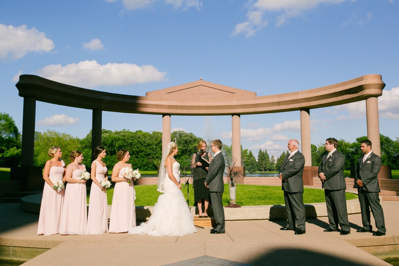 Elegant Ivory & Blush Minnesota Wedding via TheELD.com