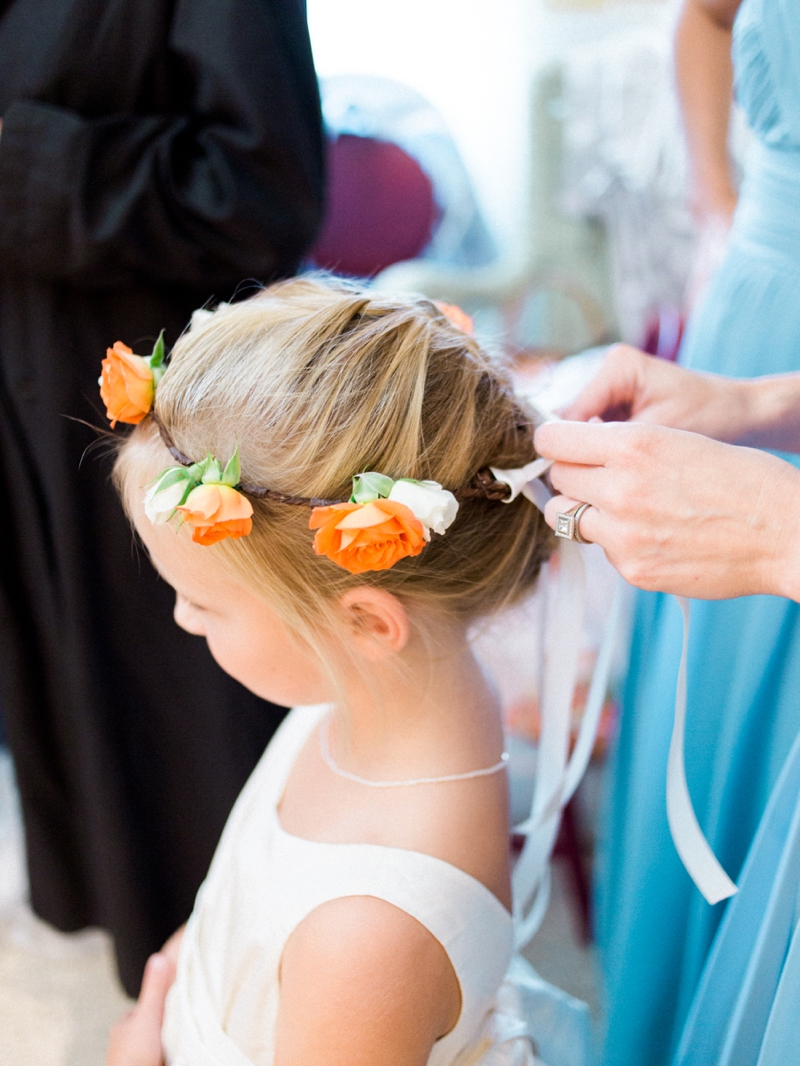 Rustic Peach & Blue North Carolina Wedding via TheELD.com