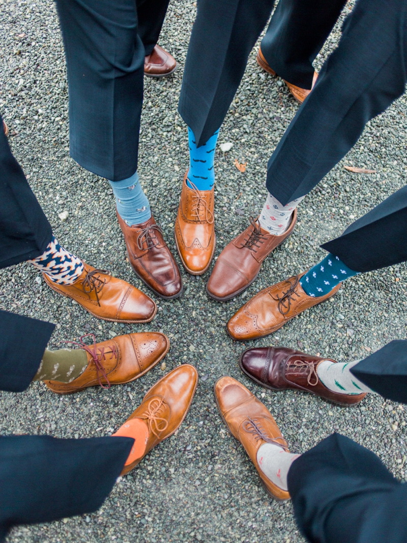 Rustic Peach & Blue North Carolina Wedding via TheELD.com