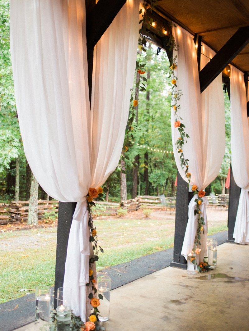 Rustic Peach & Blue North Carolina Wedding via TheELD.com