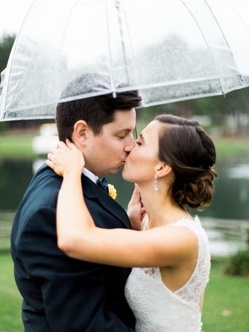 Rustic Peach & Blue North Carolina Wedding via TheELD.com