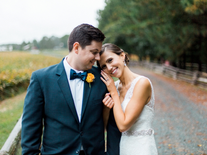 Rustic Peach & Blue North Carolina Wedding via TheELD.com