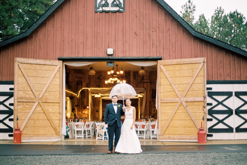 Rustic Peach & Blue North Carolina Wedding via TheELD.com