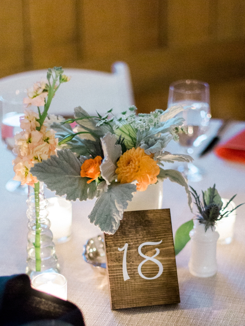 Rustic Peach & Blue North Carolina Wedding via TheELD.com