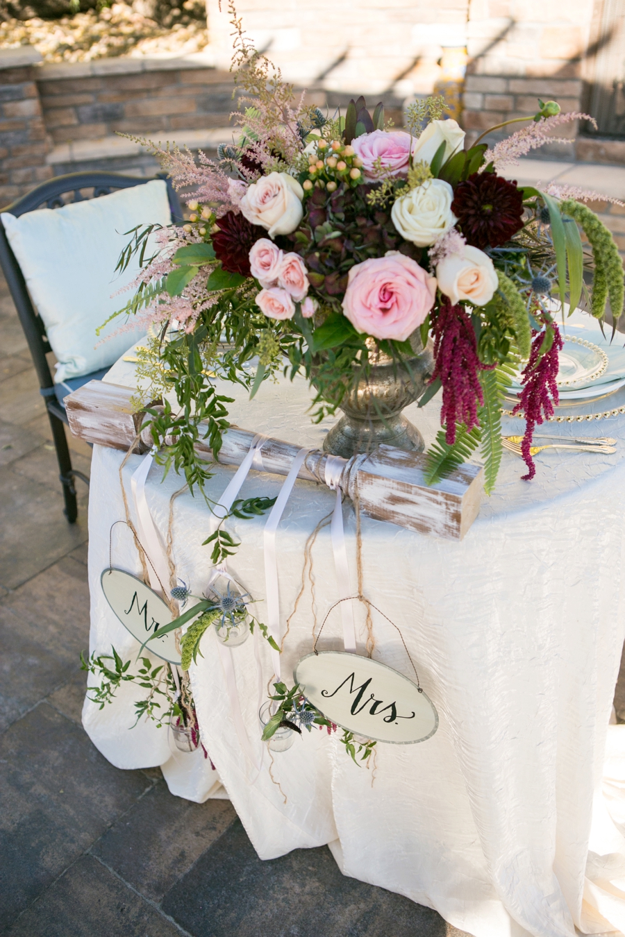 Rustic Elegant Blush and Red Wedding Ideas via TheELD.com