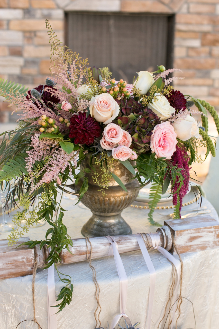 Rustic Elegant Blush and Red Wedding Ideas via TheELD.com