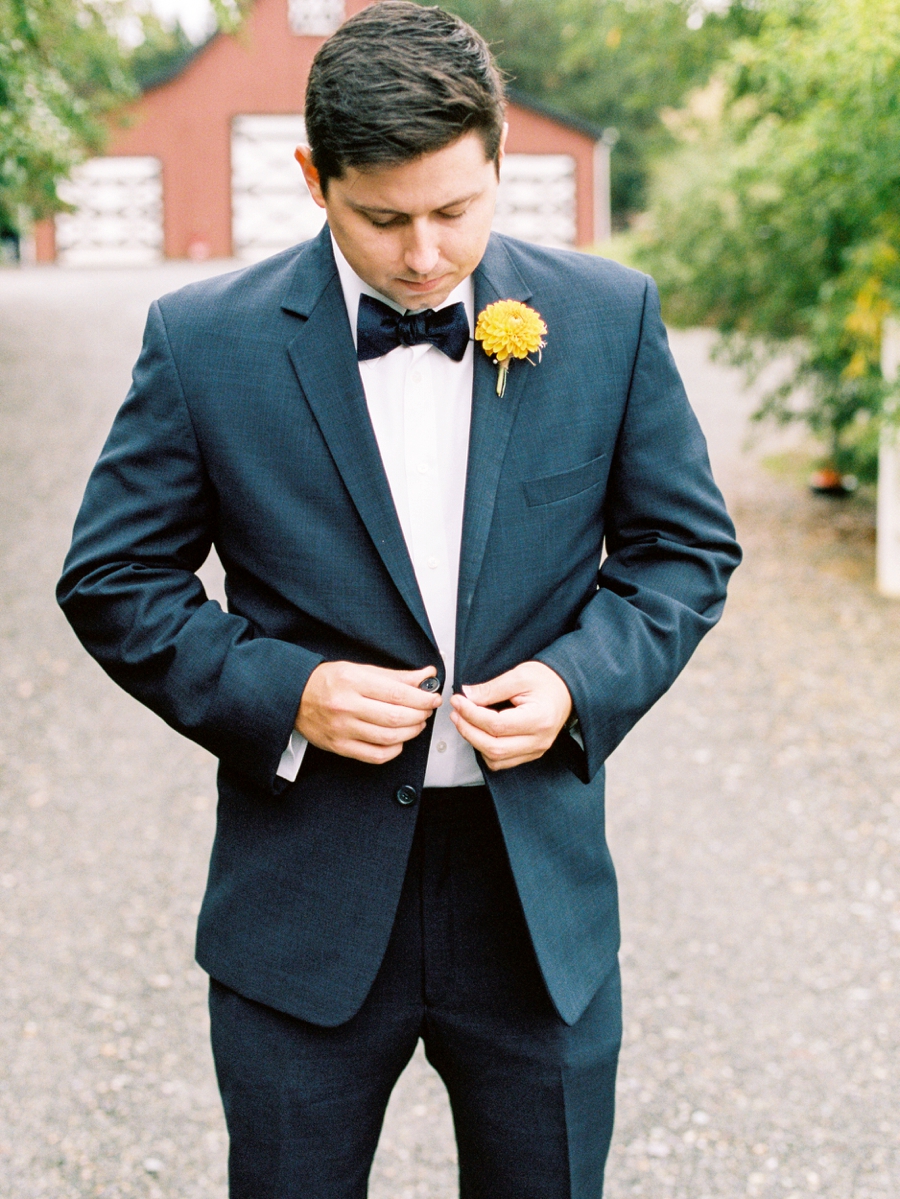 Rustic Peach & Blue North Carolina Wedding via TheELD.com